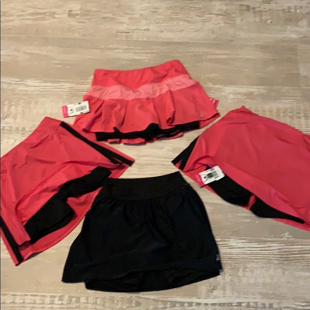 Four Small SkirtSports Skorts